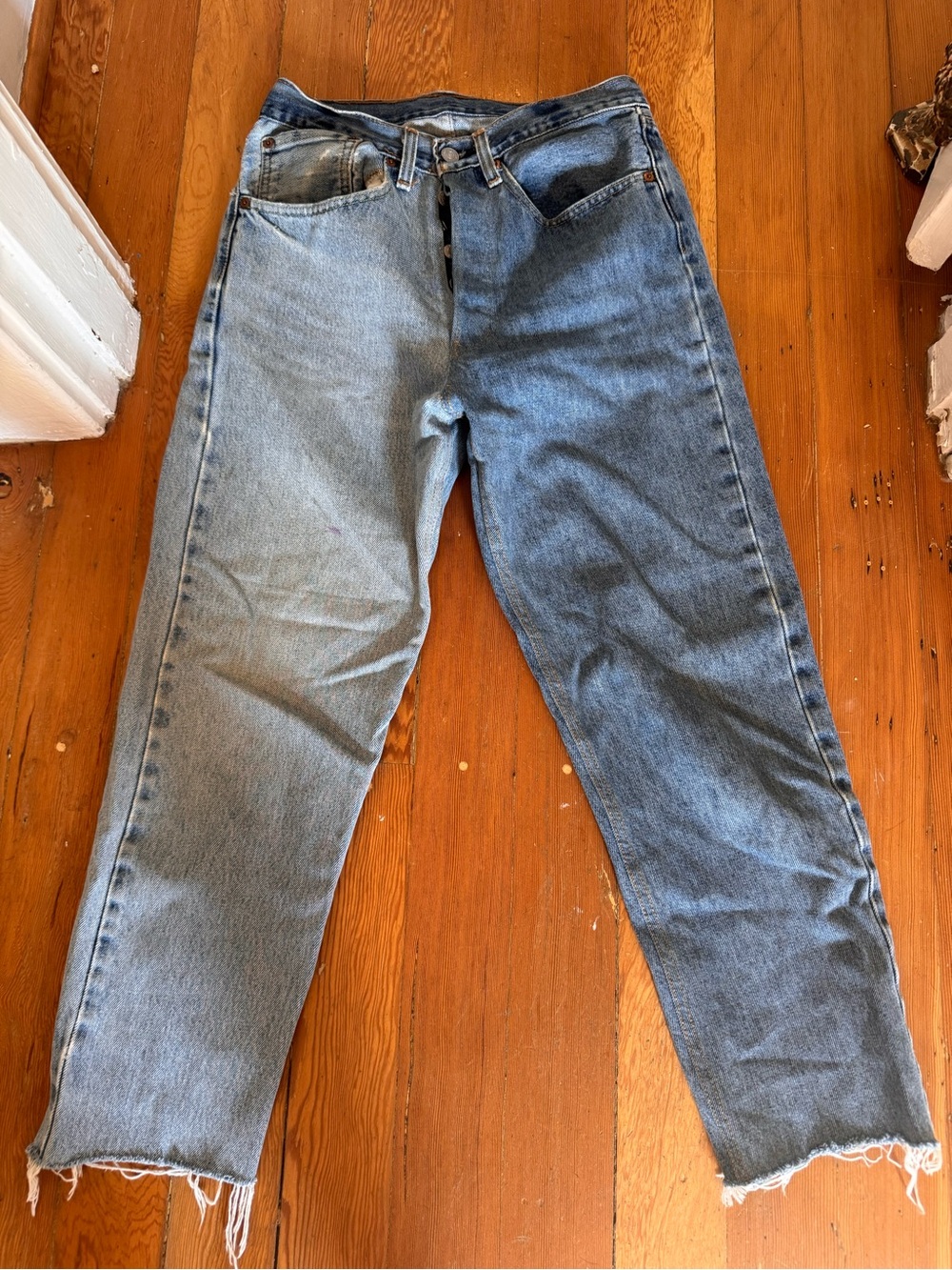 Vintage Levi’s High-Rise Women's Two-Tone Blue Jeans